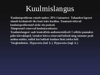 Pärilikud Haigused-nende põhjused ja ravi #9