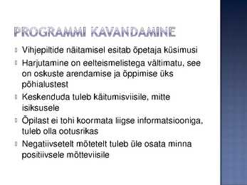 Käitumisraskused #8
