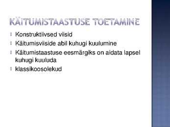 Käitumisraskused #10