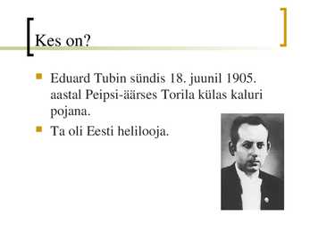 Eduard Tubin-1905 – 1982 #3