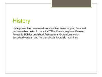 Hydroelectricity #3