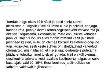 Kas eesti keelel on infoühiskonnas tulevikku #5