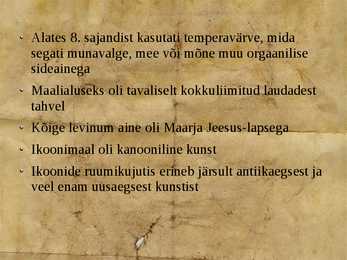 Esitlus Bütsantsi seinamaalidest-mosaiikidest-ikoonidest #11