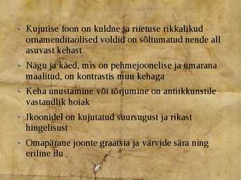 Esitlus Bütsantsi seinamaalidest-mosaiikidest-ikoonidest #12
