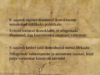 Esitlus Bütsantsi seinamaalidest-mosaiikidest-ikoonidest #5