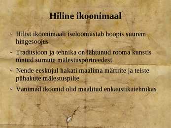 Esitlus Bütsantsi seinamaalidest-mosaiikidest-ikoonidest #10