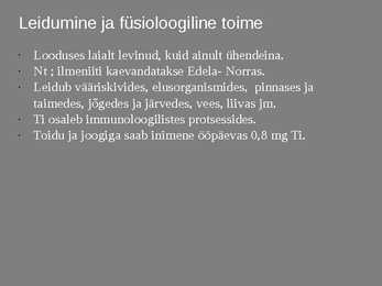 Titaani leidumine #5