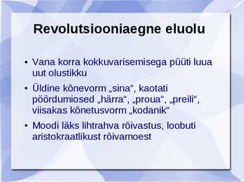 Euroopa ja Prantsuse revolutsioon #14