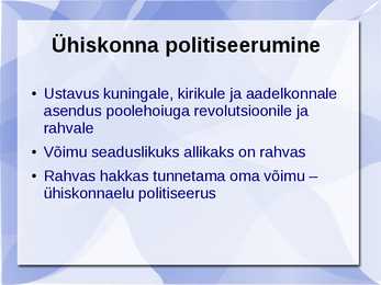 Euroopa ja Prantsuse revolutsioon #19