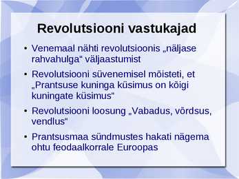 Euroopa ja Prantsuse revolutsioon #4