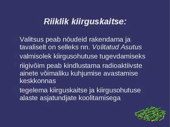 Kiirgus ja Kiirguskaitse #23