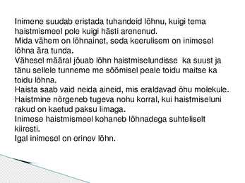 Maitsmine-haistmine-kompimine #6