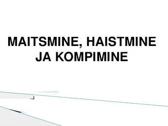 Maitsmine-haistmine-kompimine