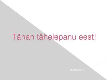 Rasedus - presentatsioon #12