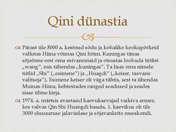 Vana-Hiina kokkuvõttev konspekt #12