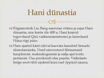 Vana-Hiina kokkuvõttev konspekt #13