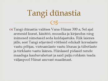 Vana-Hiina kokkuvõttev konspekt #14