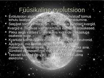 Suure Paugu teooria ja evolutsioonid #4