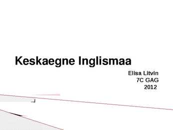 Keskaegne Inglismaa