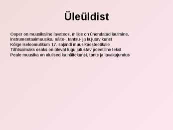 Üleüldist ooperist #2