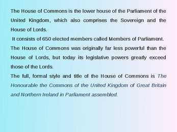 The House of Commons #2
