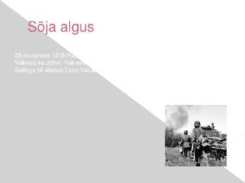 Vabadussõja esitlus #3