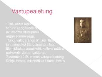 Vabadussõja esitlus #6