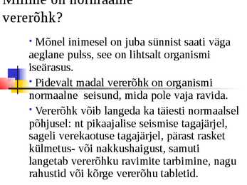 Madal vererõhk #4