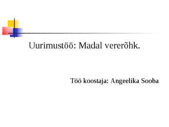 Madal vererõhk