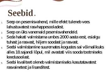 Šampoonid ja seebid #2