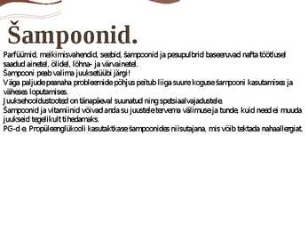Šampoonid ja seebid #5