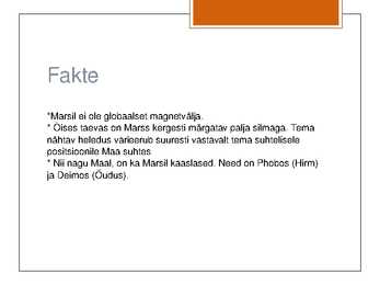 Powerpoint planeet Marsi kohta #11