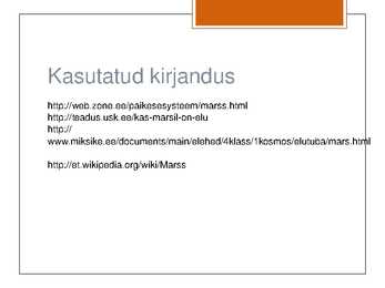 Powerpoint planeet Marsi kohta #14