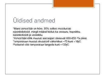 Powerpoint planeet Marsi kohta #7