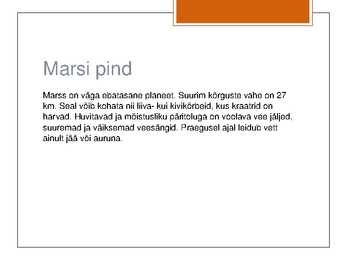 Powerpoint planeet Marsi kohta #9