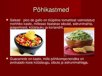 Mehhiko köögist - powerpoint #6