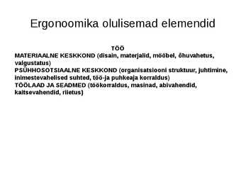 Arvutikasutaja terviseriskid #12