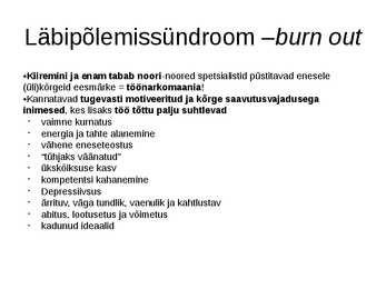 Arvutikasutaja terviseriskid #6