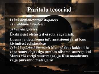 Kuu ja varjutused #8