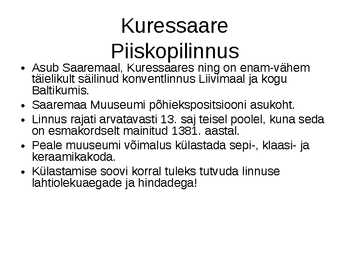 Kolm Eesti vaatamisväärsust #5