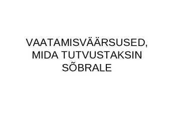 Kolm Eesti vaatamisväärsust