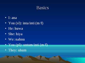The Arabian language #4