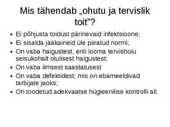 Toiduhügieen #4