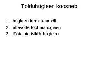 Toiduhügieen #7