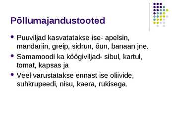 Hispaania põllumajandus #12