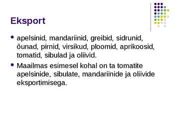 Hispaania põllumajandus #13