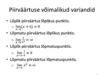 FUNKTSIOONI PIIRVÄÄRTUS #5