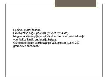 Piimast valgehallitusjuustu saamine #12