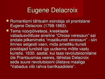 Romantism kui kunsti ajalugu põhikoolile #12