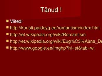 Romantism kui kunsti ajalugu põhikoolile #14